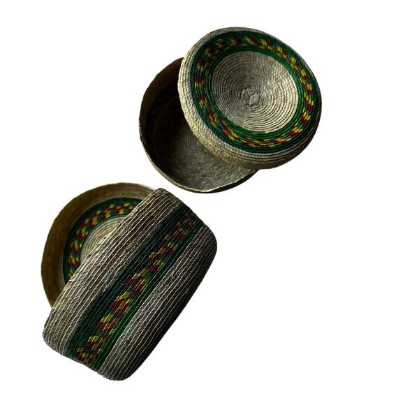 Tortilla basket two piece palm leaf warmer 8 in and 9 in - Picture 5 of 8